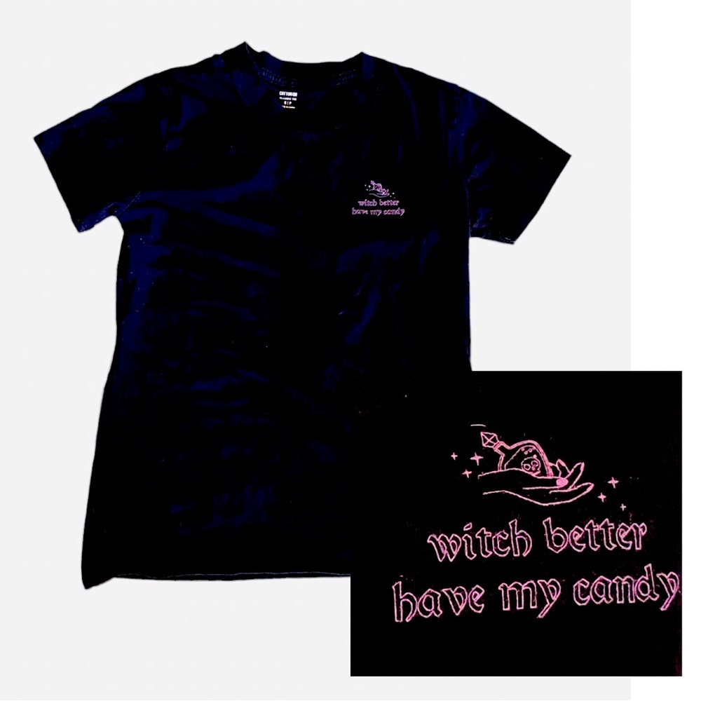 {Cotton On} "witch better have my candy"  Organic 100% Cotton  t-shirt